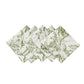 5 pcs/pk Leaf Branch Reversible Jacquard Napkin 20"x20" - Reversed Olive Green White Background