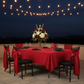 60"x102" Rectangular Premium Polyester Tablecloth - Red