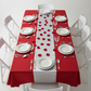 60"x102" Rectangular Premium Polyester Tablecloth - Red