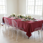 60"x120" Rectangular Premium Polyester Tablecloth - Burgundy