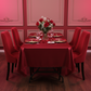 60"x120" Rectangular Premium Polyester Tablecloth - Burgundy