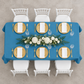 60"x120" Rectangular Premium Polyester Tablecloth - Steele Blue