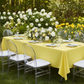 60"x120" Rectangular Premium Polyester Tablecloth - Yellow