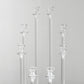 8 Arms Acrylic Candelabra Centerpiece - Clear