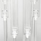 8 Arms Acrylic Candelabra Centerpiece - Clear