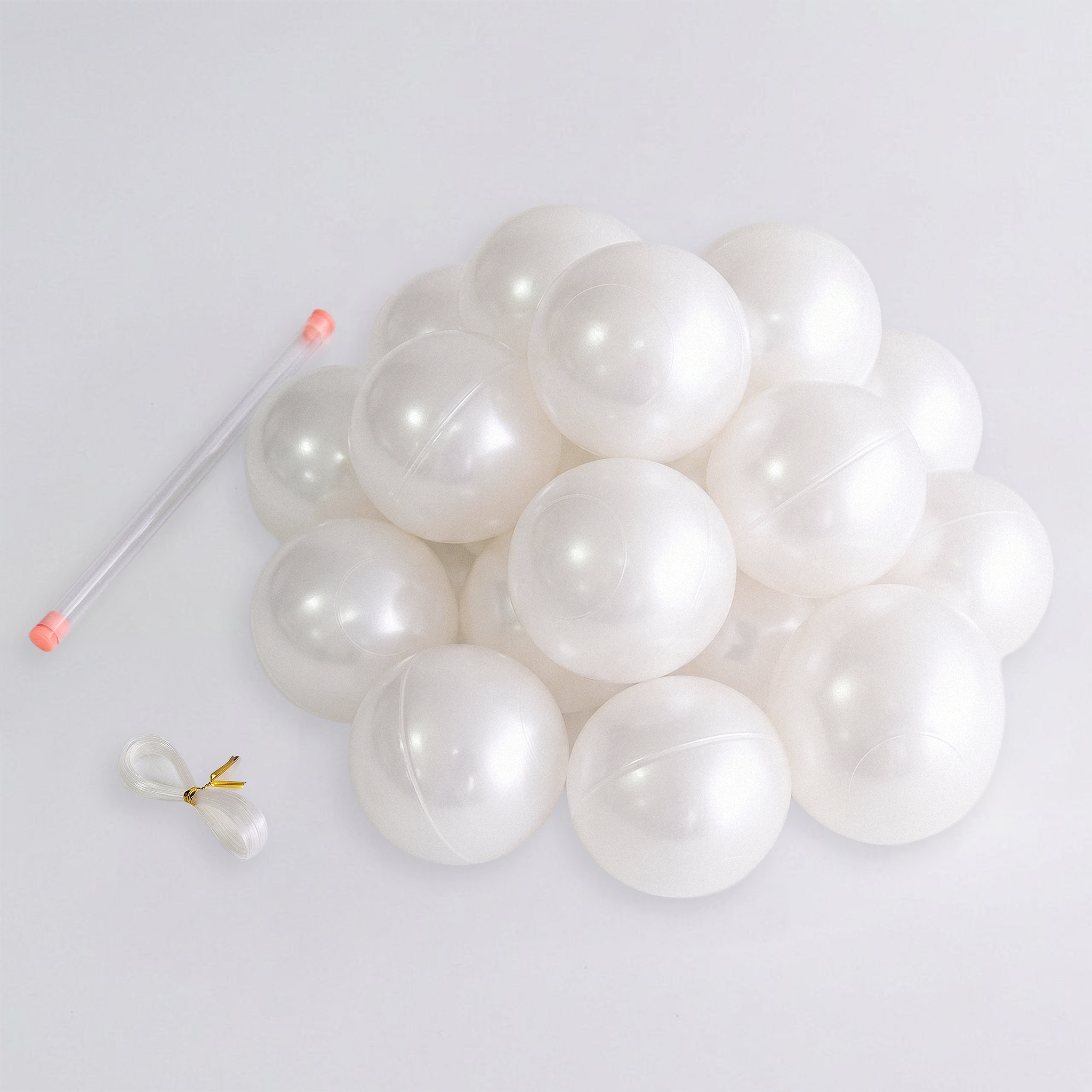 8cm Faux Pearl Beads DIY Garland (20pcs) contents
