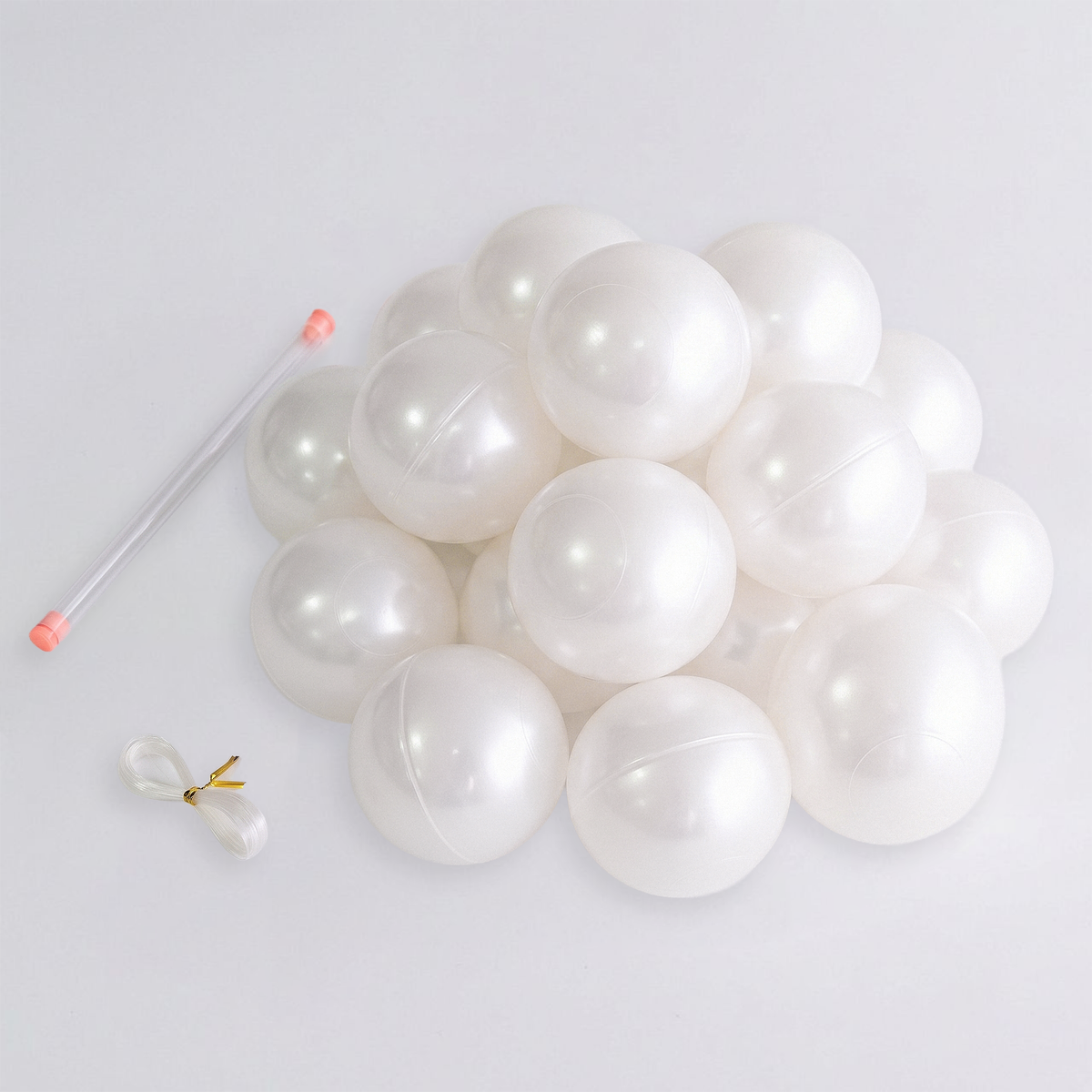 8cm Faux Pearl Beads DIY Garland (20pcs) contents
