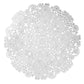 8 pc/set Filigree Acrylic Charger Plate - Silver