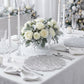 8 pc/set Filigree Acrylic Charger Plate - Silver winter wonderland wedding 