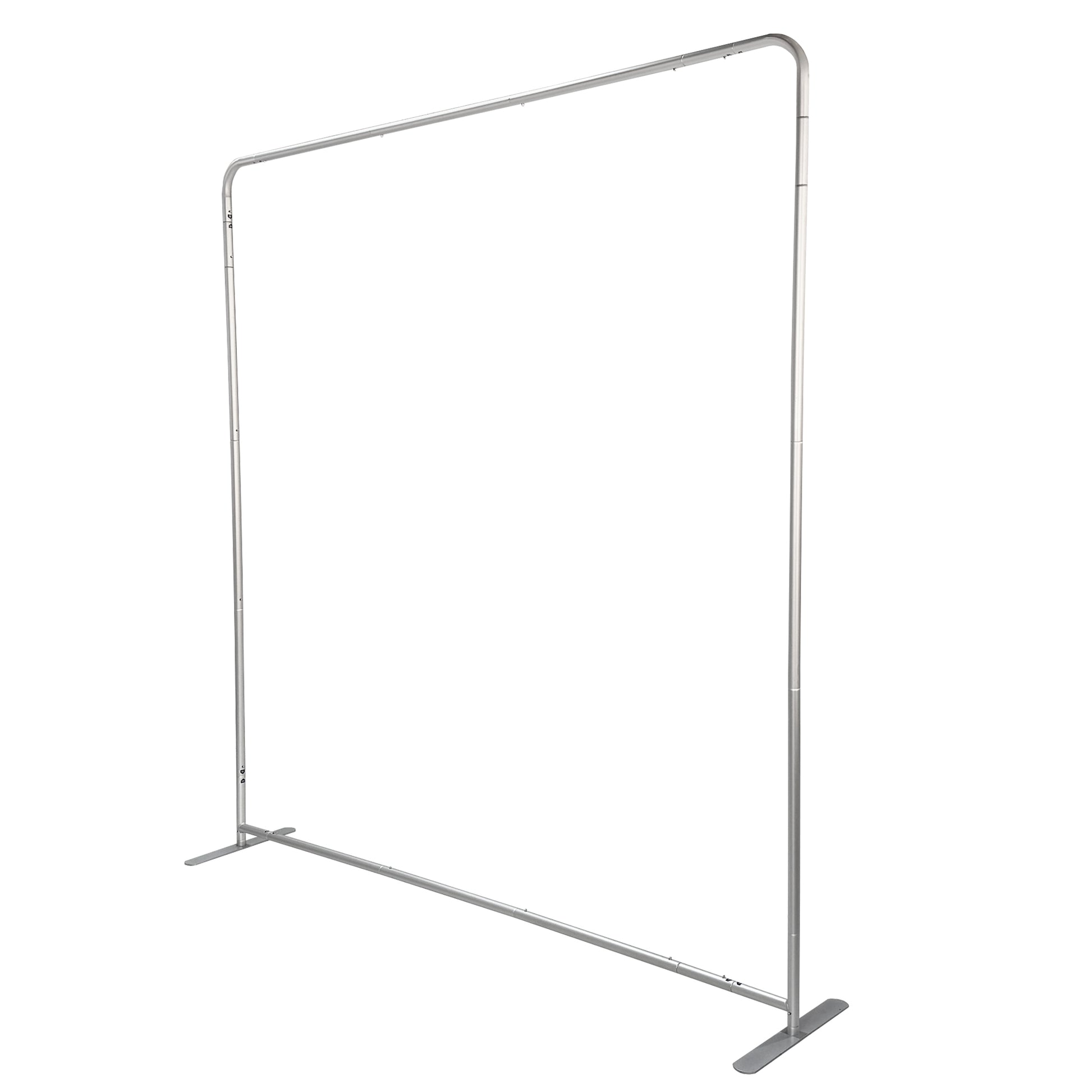 8ft x 8ft Aluminum Pillowcase Photobooth Backdrop Stand angled view 