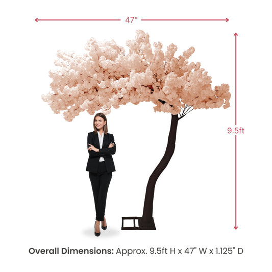9.5ft Blush Cherry Blossom Tree Backdrop Frame Stand