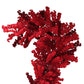 close up of the cherry blossoms on the 9.5ft Heart Shaped Cherry Blossom Wedding Arch Backdrop (2pc/set) Red