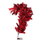 one half of the 9.5ft Heart Shaped Cherry Blossom Wedding Arch Backdrop (2pc/set) - Red