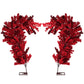 9.5ft Heart Shaped Cherry Blossom Wedding Arch Backdrop (2pc/set) - Red