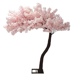 9.5ft Pink Cherry Blossom Tree Backdrop Frame Stand