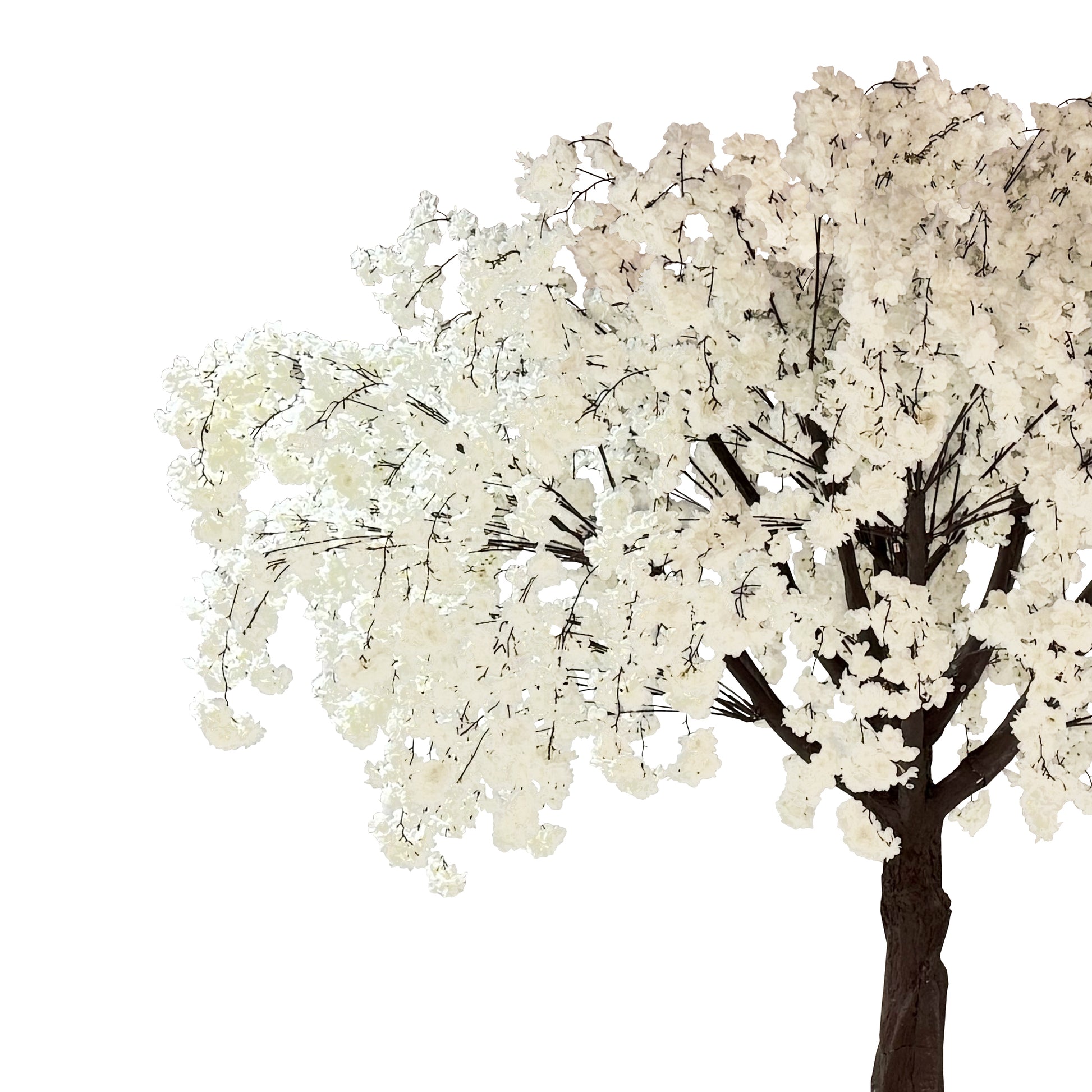 9.5ft Weeping Cherry Blossom Tree White florals
