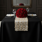 90"x108" Rectangular Oblong Premium Polyester Tablecloth - Black