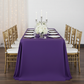 90"x156" Rectangular Oblong Premium Polyester Tablecloth - Purple | charger plate | wine goblet |