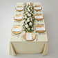 90"x156" Rectangular Premium Polyester Tablecloth (Square Corners) - Ivory