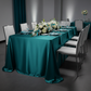 90"x156" Rectangular Satin Tablecloth - Peacock for a modern inspired table setup for dinner gala event