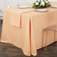 90"x156" Rectangular Oblong Premium Polyester Tablecloth - Peach.
