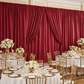 Accordion Crinkle Taffeta 10ft H x 54" W Drape/Backdrop Panel - Burgundy