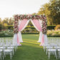 Accordion Crinkle Taffeta 10ft H x 54" W Drape/Backdrop Panel - Pink