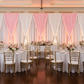 Accordion Crinkle Taffeta 10ft H x 54" W Drape/Backdrop Panel - Pink