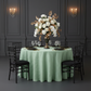 Accordion Crinkle Taffeta 120" Round Tablecloth - Mint Green