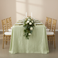Accordion Crinkle Taffeta 90"x132" Rectangular Tablecloth - Sage Green