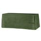 Accordion Crinkle Taffeta 90"x132" Rectangular Tablecloth Willow Green front view