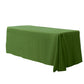 Accordion crinkle taffeta rectangular tablecloth willow green full view