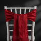 Accordion Crinkle Taffeta Chair Sash 7"x108" - Red | chiavari chair |