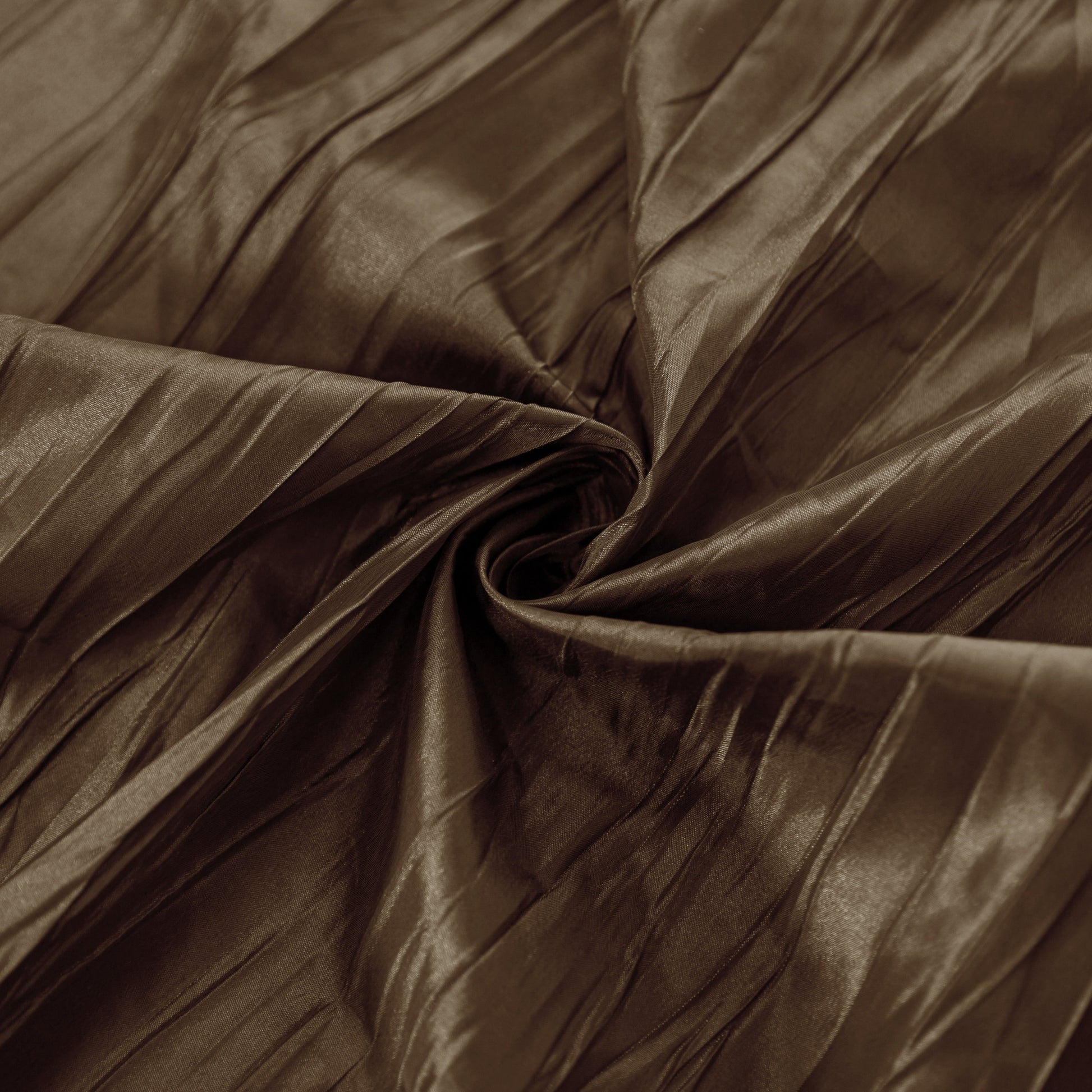 Accordion Crinkle Taffeta Chocolate fabric