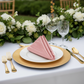 Accordion Crinkle Taffeta Napkin 20"x20" - Dusty Rose/Mauve