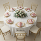 Accordion Crinkle Taffeta Napkin 20"x20" - Dusty Rose/Mauve