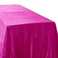 Accordion Crinkle Taffeta Rectangular Tablecloth Fuchsia close up