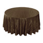 Accordion Crinkle Taffeta Round Tablecloth Chocolate - CV Linens