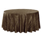 Accordion Crinkle Taffeta Round Tablecloth Chocolate