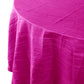 Accordion Crinkle Taffeta Round Tablecloth Fuchsia close up