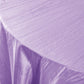 Accordion Crinkle Taffeta Round Tablecloth Lavender - CV Linens