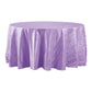 Accordion Crinkle Taffeta Round Tablecloth Lavender