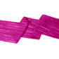 Accordion Crinkle Taffeta Table Runner Fuchsia close up