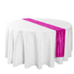 Accordion Crinkle Taffeta Table Runner Fuchsia angled view