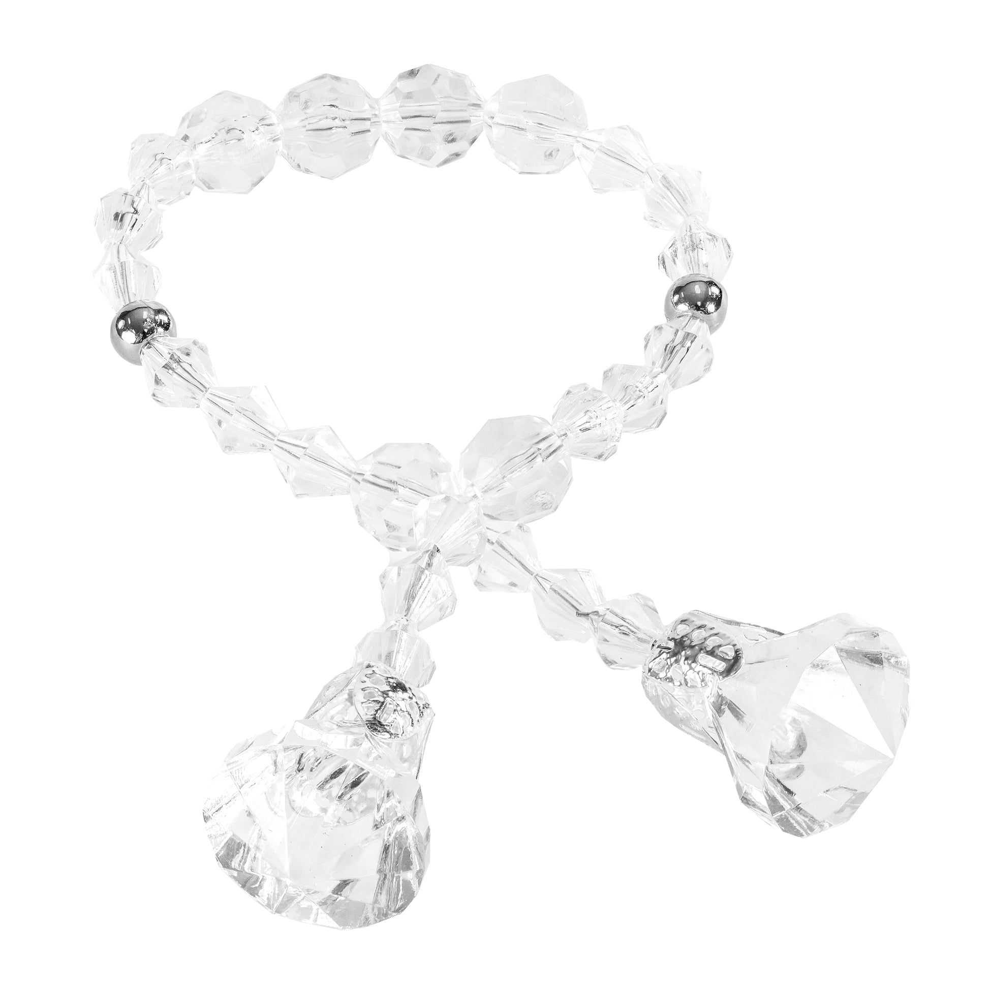 10 pc/pk Acrylic Crystal Beads Napkin Ring Strand