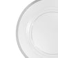 Alpine Acrylic Charger Plate - Silver Trim - CV Linens