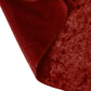 Velvet apple red table runner underside