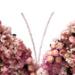 Artificial 3D Floral for Butterfly Backdrop Stand Pink antenna close up