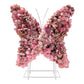 Artificial 3D Floral for Butterfly Backdrop Stand Pink front view