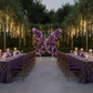 Artificial 3D Floral for Butterfly Backdrop Stand - Purple